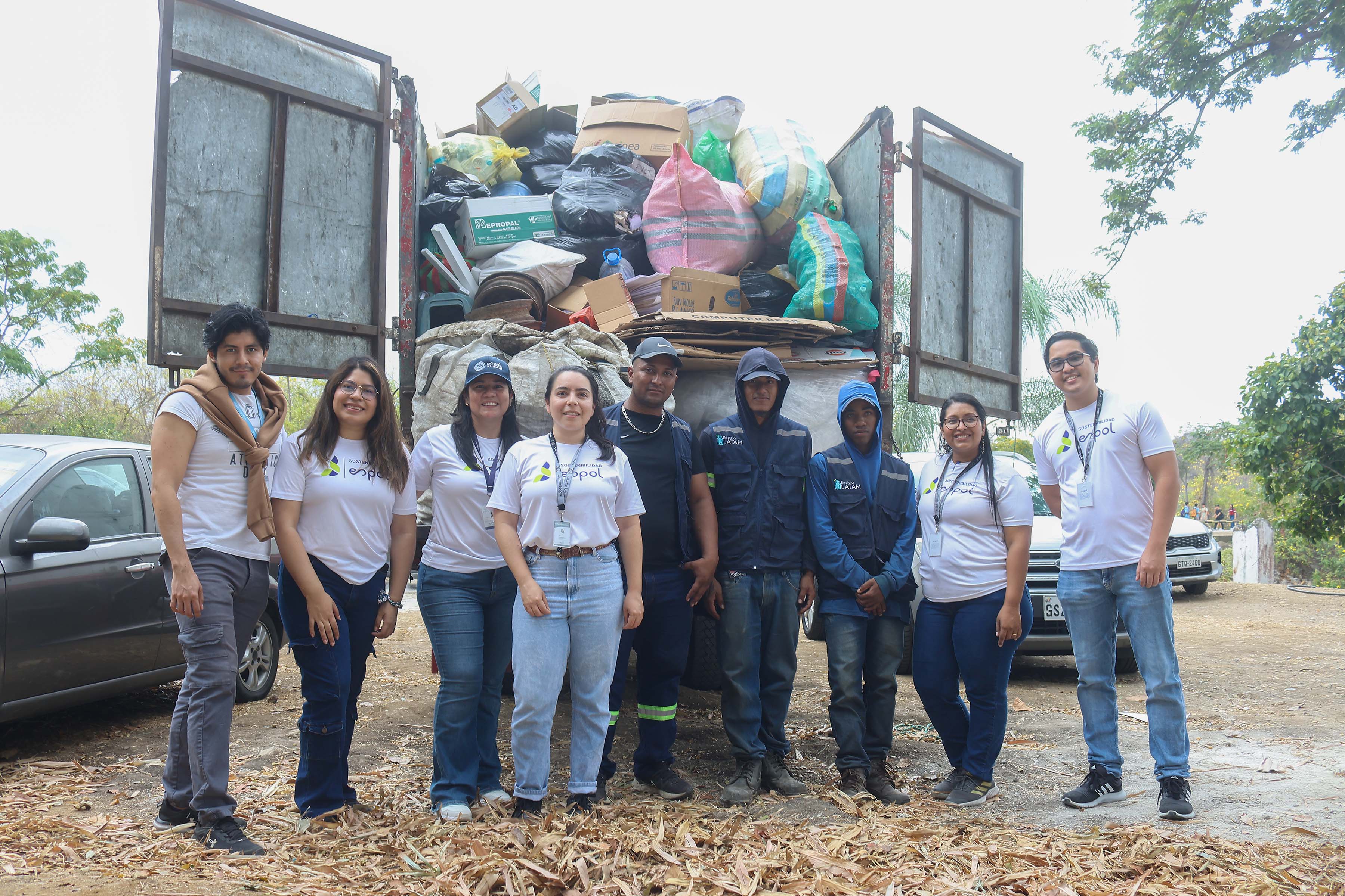 ¡Récord de recolección! La ESPOL reunió 3,4 toneladas de material reciclable