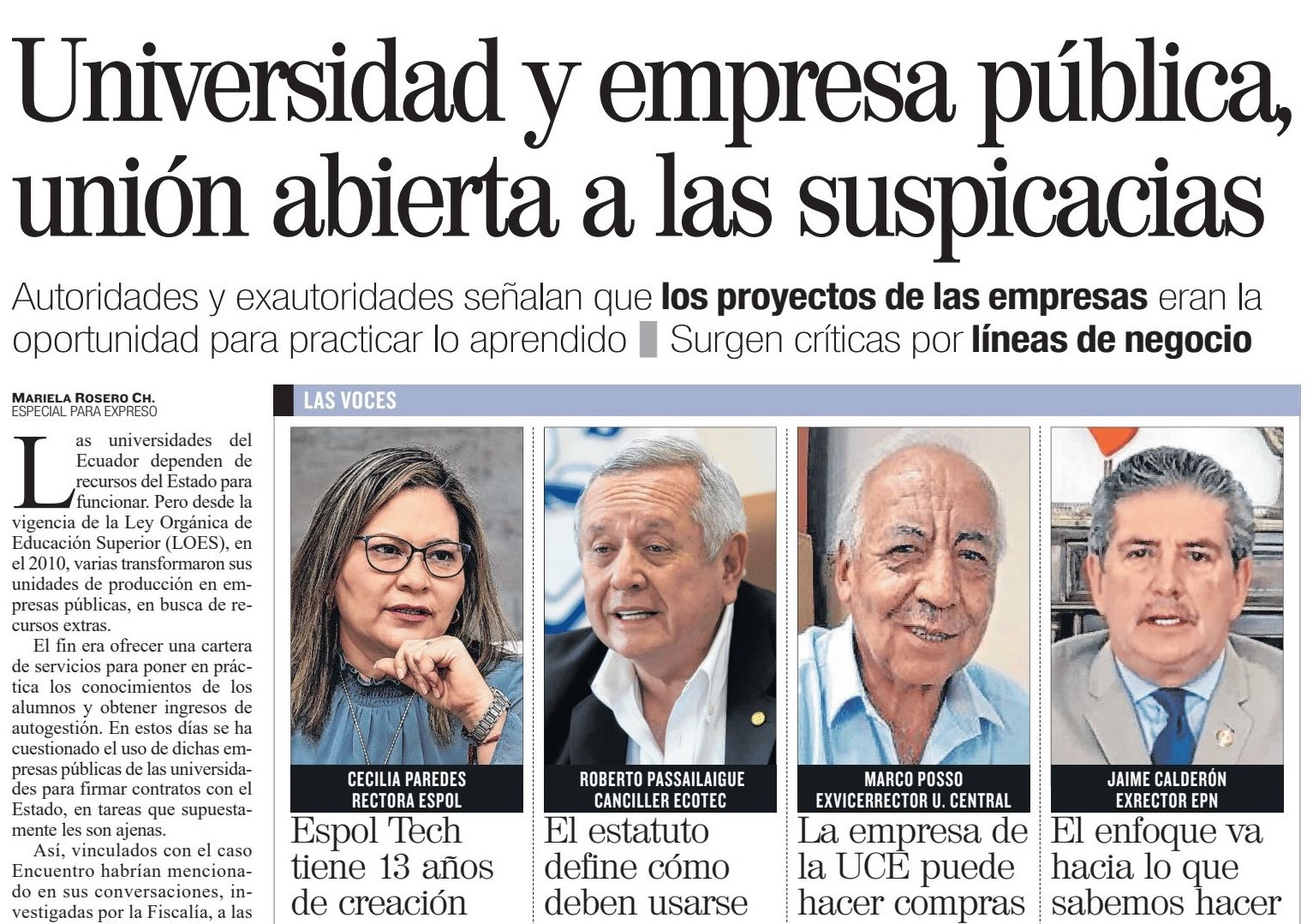 Universidad y empresa pública