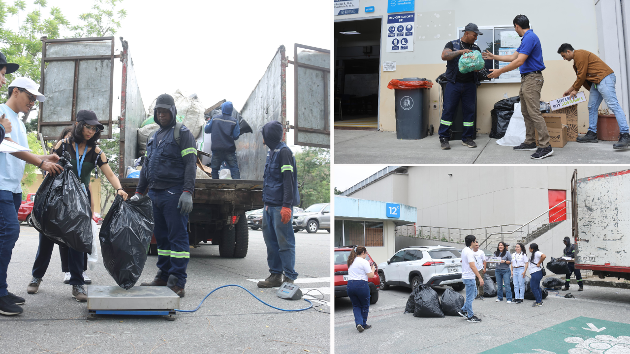 ¡Récord de recolección! La ESPOL reunió 3,4 toneladas de material reciclable