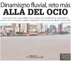 Dinamismo fluvial, reto más allá del ocio