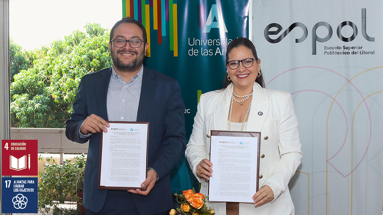 ESPOL y Universidad de las Artes suscriben convenio de cooperación