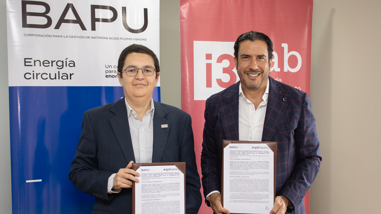 ESPOL y Corporación BAPU firman convenio para desarrollo de desafío de innovación