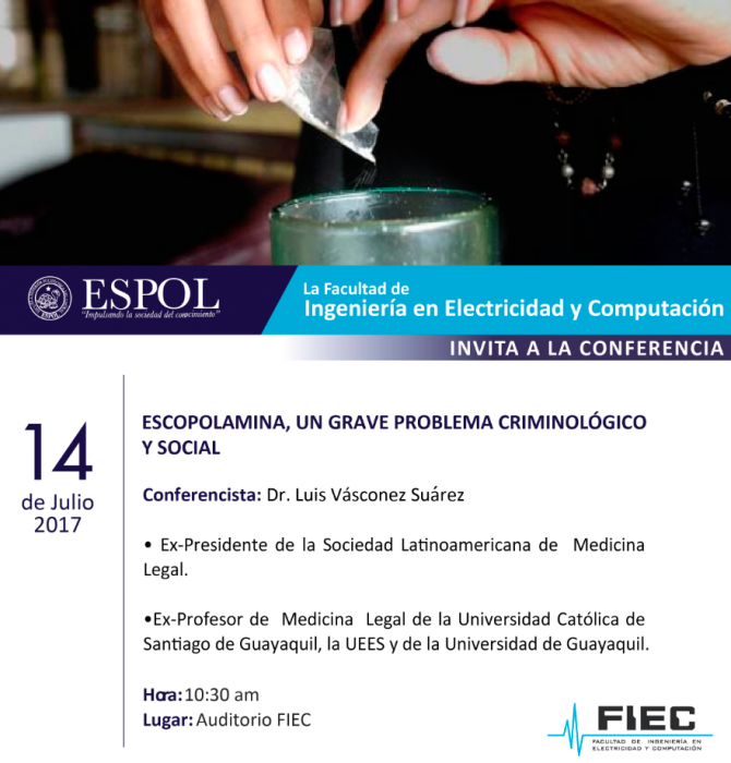 Conferencia: Escopolamina, un grave problema criminológico y social